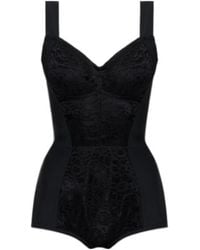 Dolce & Gabbana - Lace Insert Bodysuit - Lyst