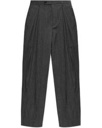 Valentino - Pleated Wide-Leg Pants - Lyst