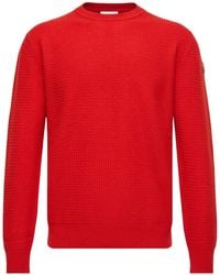 Moncler - Textured Cashmere Wool Sweater - Lyst