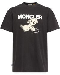 Moncler - X Fragment Dog Print Cotton T-Shirt - Lyst