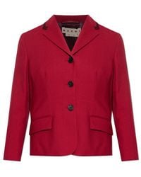 Marni - Single-Breasted Cropped Blazer - Lyst