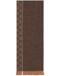 Gucci - Gg Wool Jacquard Scarf - Lyst