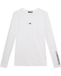J.Lindeberg - Long Sleeve Logo T-Shirt - Lyst