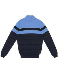 KARL LAGERFELD - Striped Knitted Pullover - Lyst