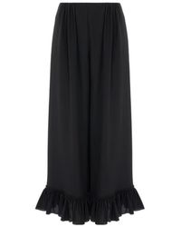 Chloé - Chloé Cropped Fluid Trousers - Lyst