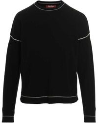 Max Mara - Round Neck Long-Sleeved Sweater - Lyst