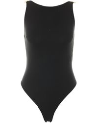 Elisabetta Franchi - Logo-Plaque Sleeveless Bodysuit - Lyst