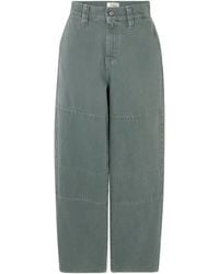 FRAME - Panelled Wide-Leg Casual Trousers - Lyst
