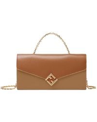 Fendi - Ff Diamonds Chain-Linked Wallet - Lyst