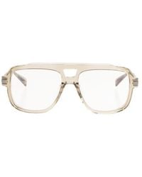 Balmain - Square-Frame Glasses - Lyst