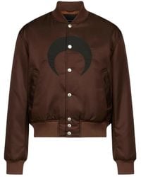 Marine Serre - Moon Print Buckle Bomber Jacket - Lyst