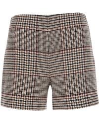 FEDERICA TOSI - Glen Plaid Tailored Shorts - Lyst