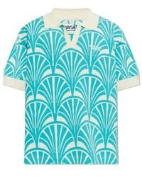 MCM - We The Best Patterned Polo Shirt - Lyst