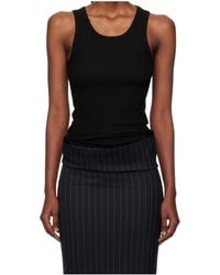 Mugler - Ribbed Tank Top - Lyst