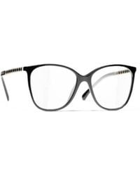 CHANEL - Eyewear Square Frame Glasses - Lyst