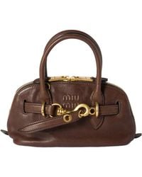 Miu Miu - Aventure Mini Nappa Leather Bag - Lyst