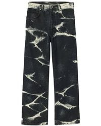 Purple Brand - P018 Marble Coated Wide-Leg Jeans - Lyst
