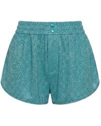 Oséree - Oséree Lumière Mid-Rise Lurex Slip Shorts - Lyst