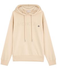 Moncler - Logo Hooded Cotton Sweatshirt - Lyst