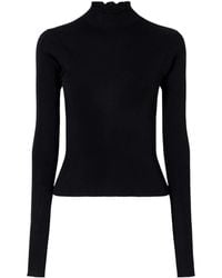 Rier - Ribbed Silk Turtleneck Sweater - Lyst