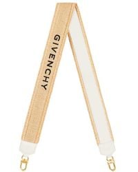 Givenchy - Logo Printed Raffia Shoulder Strap - Lyst