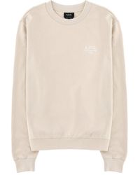 A.P.C. - Logo Crewneck Sweatshirt - Lyst