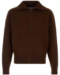 Entire studios - Zip-Up Knit Cardigan - Lyst