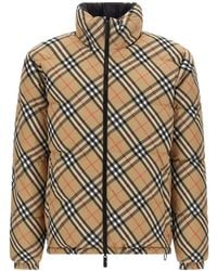 Burberry - Reversible Checked Puffer Coat - Lyst