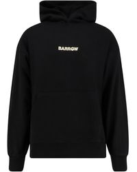 Barrow - Teddy-Print Hooded Sweatshirt - Lyst