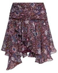 Isabel Marant - Berencia Floral Ruffled Miniskirt - Lyst