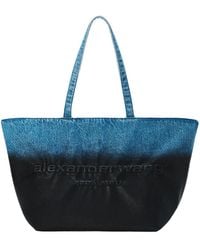 Alexander Wang - Punch Large Denim Tote Bag - Lyst