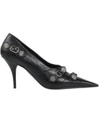 Balenciaga - Pointed-Toe Leather High Heels - Lyst