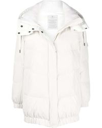 Brunello Cucinelli - Rhinestone-Embellished Padded Jacket - Lyst