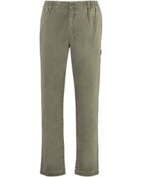 Moschino - Logo Embroidered Straight-Leg Trousers - Lyst