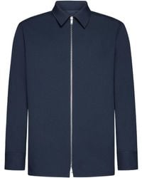 Jil Sander - Zip-Up Straight Hem Shirt Jacket - Lyst
