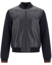 Gucci - Logo Embroidered Zip-Up Jacket - Lyst