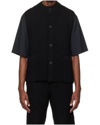 Homme Plissé Issey Miyake - Crew Neck Knitted Vest - Lyst