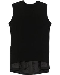 Sacai - Knitted Patchwork Vest - Lyst