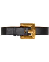 Balmain - Pb-Engraved Buckle Belt - Lyst