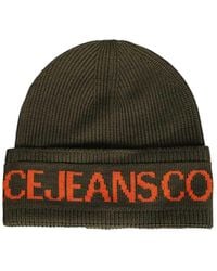 Versace Jeans Couture - Couture Logo Knit Hat - Lyst