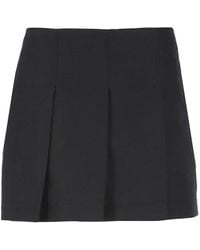 Marni - High-Waist Pleated Mini Skirt - Lyst