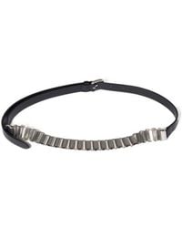 Miu Miu - Leather And Metal Belt - Lyst
