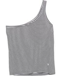 Tom Ford - One-Shoulder Pinstriped Top - Lyst