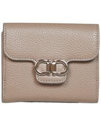 Ferragamo - Gancini Leather Wallet - Lyst
