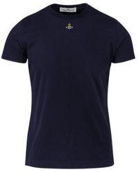 Vivienne Westwood - Orb Logo-Embroidered Crewneck T-Shirt - Lyst