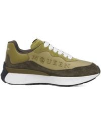 McQueen - Logo Detailed Lace-Up Sneakers - Lyst