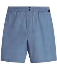 Dolce & Gabbana - Logo Patch Poplin Boxer Shorts - Lyst