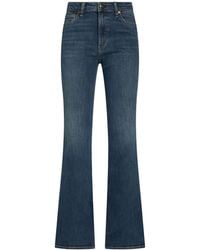 Rag & Bone - Solid Color Denim Trousers - Lyst