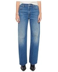 Mother - The Dodger Flood Wide-Leg Jeans - Lyst