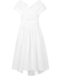 Adam Lippes - Sibyl Organic-Cotton Poplin Dress - Lyst